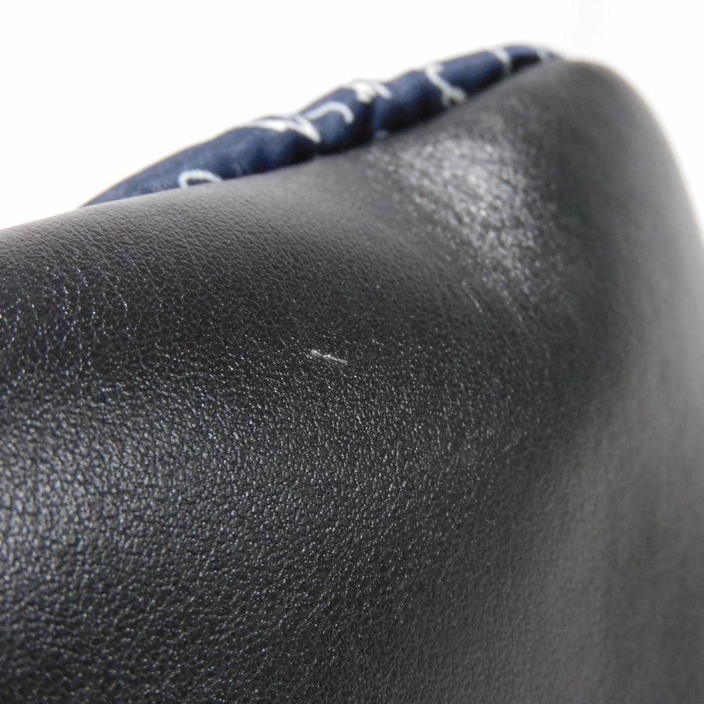 Used 11828 Chillout Nylon Scritto Tote 7924 New Logo All-Over Print Multicolor Shoulder Bag Calligraphy Navy Men's from