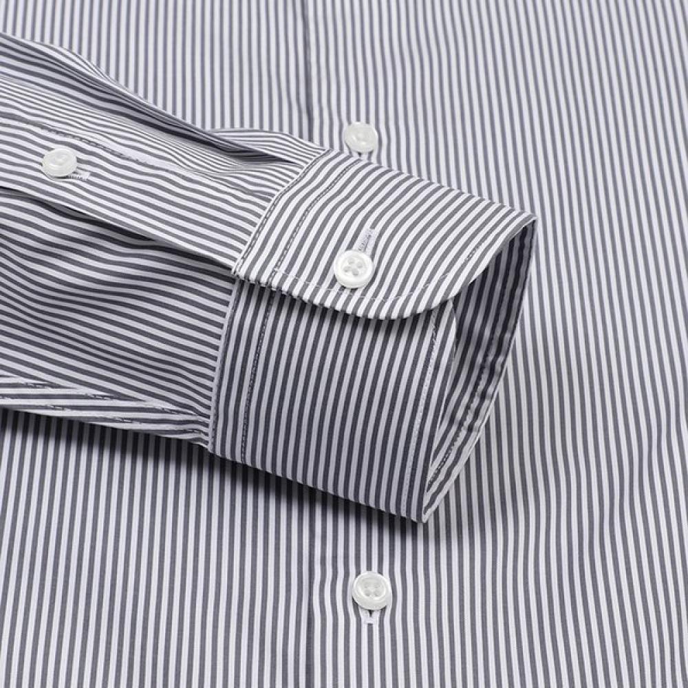 Vanbrough Stripe Semi Wide Classic Shirt Bzrsg1031 Gy