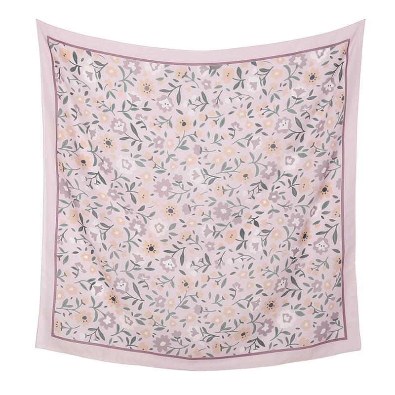 Autumn and winter hot-selling new floral printing large-size square scarf women's popular Malay women's headscarf