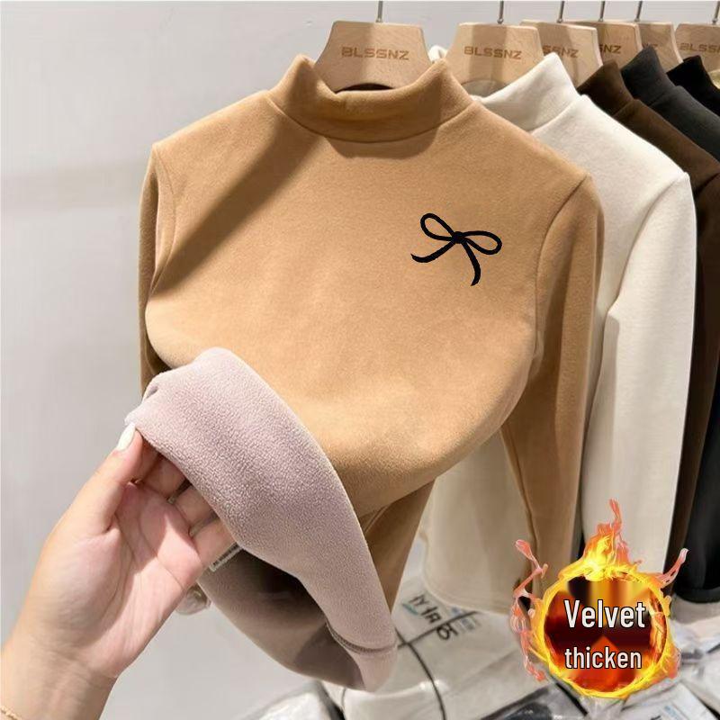 

Men s & Kids Warm Thermal Fleece Base Layer Top with Cartoon Print, Half-High Collar - Autumn/Winter Cold Protection 120cm