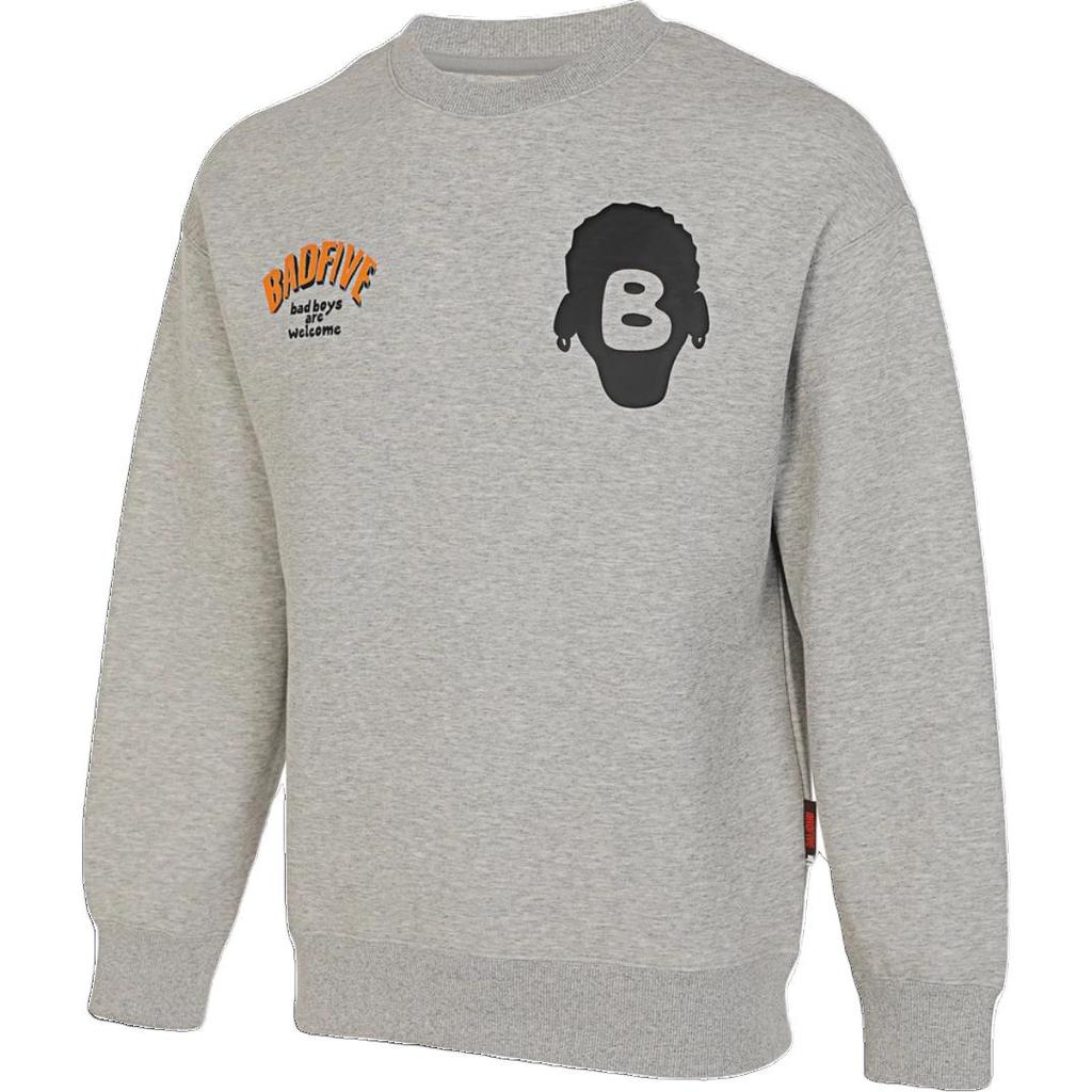 Li Ning Anti-Five Series Round Neck Sports Casual Pullover Sweatshirt Men sweatshirt Gray AWDTA79-3