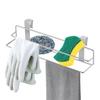 Over Door Towel Holder Stainless Steel Behind Door Towel Rack Double-Layer Storage Rod Kitchen Cloths Hanger