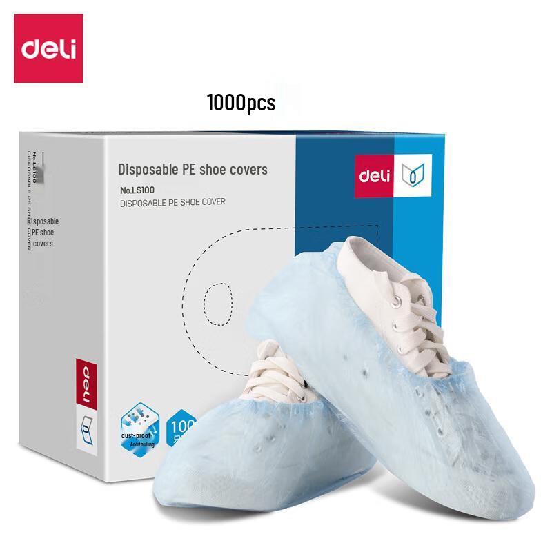 

Deli LS100 Disposable PE Shoe Covers