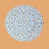20cm Cotton Crochet Table Placemat French Embroidered Lace Coaster Cloth Coffee Mug Dining Mat Pad Wedding Banquet Home Decor
