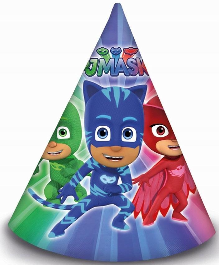 Paper Hats "Pj Masks", 6 Pcs.