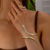 Punk Snake Bangles Ring Set For Women Snake Opening Cuff Bracelet Aesthetic Fashion Jewelry Pulseras Mujer Manchette