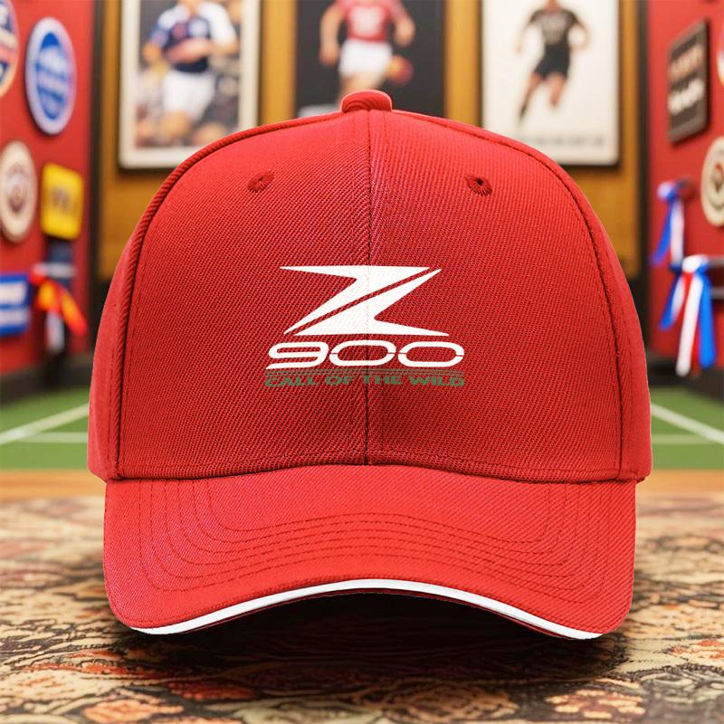 

1pc Z900 Lightweight Baseball Cap Breathable Black Snapback with Bold Z2286meter Print Adjustable Fit for Outdoor Sports One Size