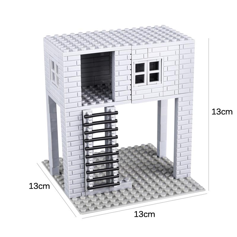 MOC WW2 Military War Vehicle Building Blocks Army Soldier US Spitfire Tank Armored Vehicle BF109 Fighter Jet Prison Cage Toys