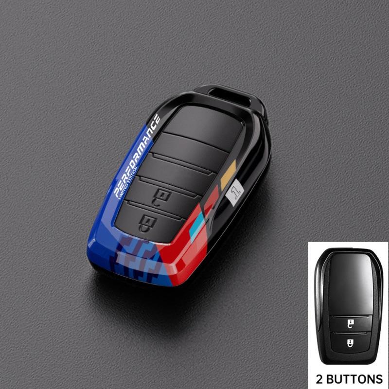 For Toyota Key Sets Corolla CHR Highlander Leiling Shell Buckle, Camry RAV4 Coated Carbon Fiber