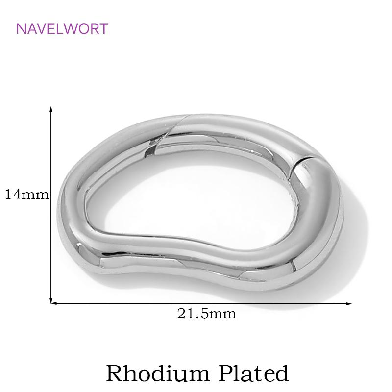 18K Gold Plated D-Ring Spring Clasp For Bracelet Making,Brass Buckle Clasp Carabiner,Locks For Jewelry,Accessories For Jewelry