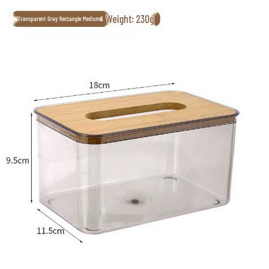 Nordic Transparent Creative Tissue Box for Home, Living Room, and Coffee Table