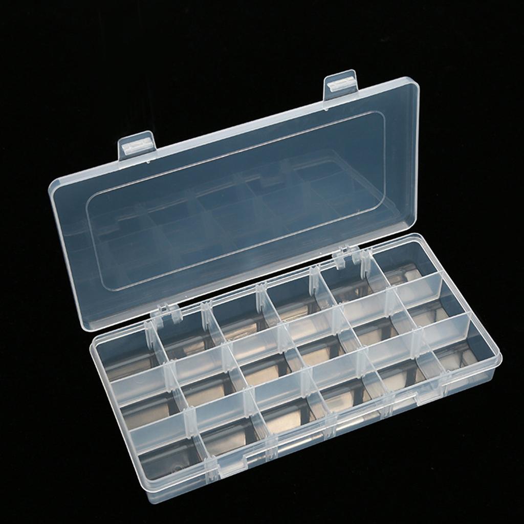 Plastic Box Organizer with Adjustable Compartment Sewing Organizer Craft & Art Supply Multipurpose Storage Box