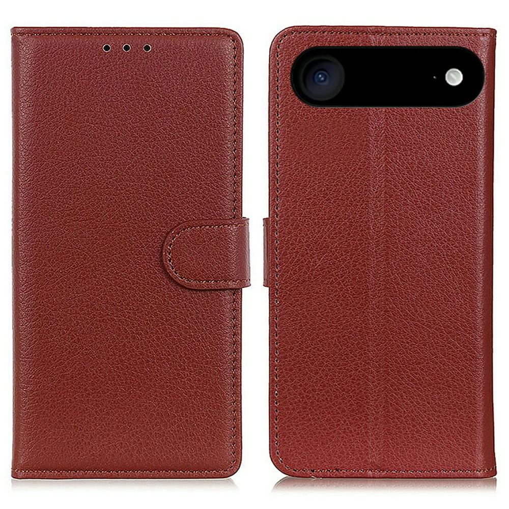 For iPhone 17 Air Wallet Case PU Leather Phone Cover Litchi Texture