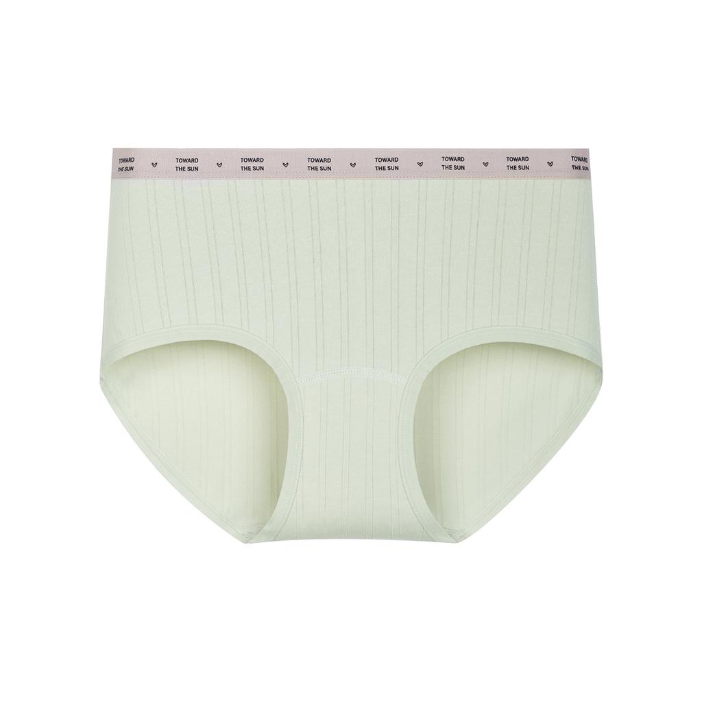 Large Size Ladies Spring and Autumn Pure Cotton 10A Bacteri Resistant Breathable Mid Waist Briefs