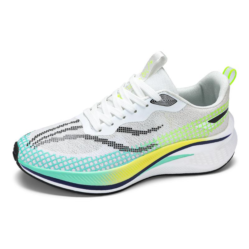 Fashion High End Brand Men's Racing Running Shoes Soft Elastic Anti Slip Men's Mesh Casual Shoes Summer Lightweight Walking Shoes