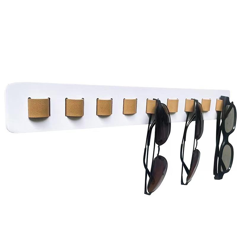 Porta Occhiali da Sole da Parete in Legno Organizer Porta Occhiali Gancio Adesivo per Occhiali Gancio per Occhiali da Sole Storage Regali