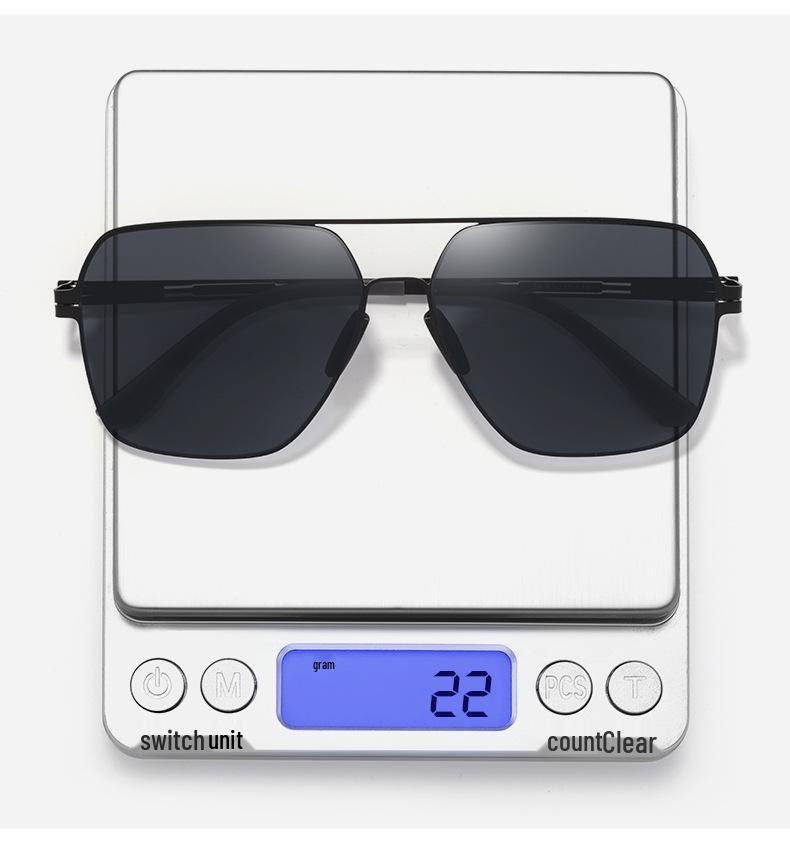 Men's Ultralight Polarized Frog Mirror Driving Sunglasses - Anti-UV Nylon & Metal Fishing Shades