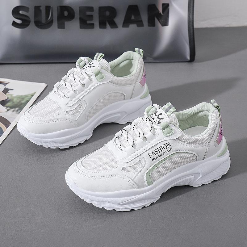 Pantofi Sport Moda Coreeană 2024 Primăvară Nou Mesh Respirabil Trend Înălțare Casual Versatil Confortabil și Anti Alunecare Pantofi Tată