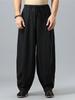 Baggy Pants Men Casual Wide Leg Oversize Jogger Trousers Vintage Drawstring Sport Sweatpants Male
