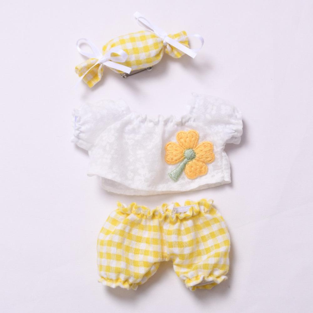 

Комплект одежды для куклы Flower Labubu, юбка-конфета, 17 см, одежда для плюшевых кукол, детский подарок Style 3