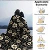1pc Floral Pattern Lightweight Flannel Blanket, Comfortable and Warm Blanket, for Office and Camping Sofa Bed, Livingroom143