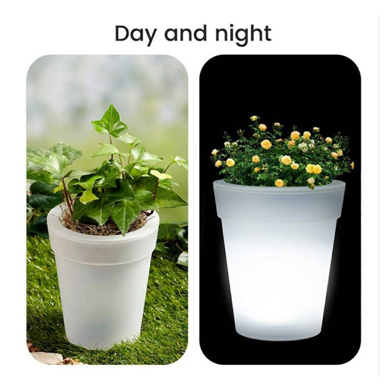 Solar Garden Planter Light With Waterproof Led Lamp For Yard And Patio Decor