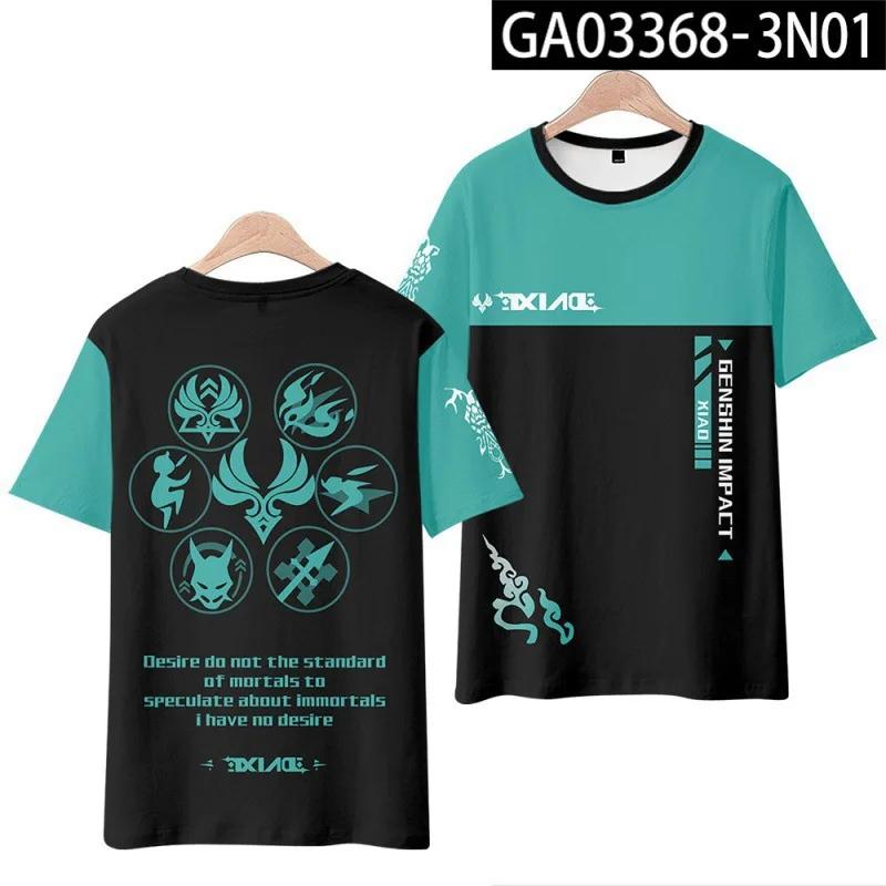 

Нова гра Аніме Genshin Impact Хутао Яе Міко Футболка з принтом 3D Чоловіки Жінки Косплей Футболка Літня вулиця Харадзюку Унісекс Одяг M