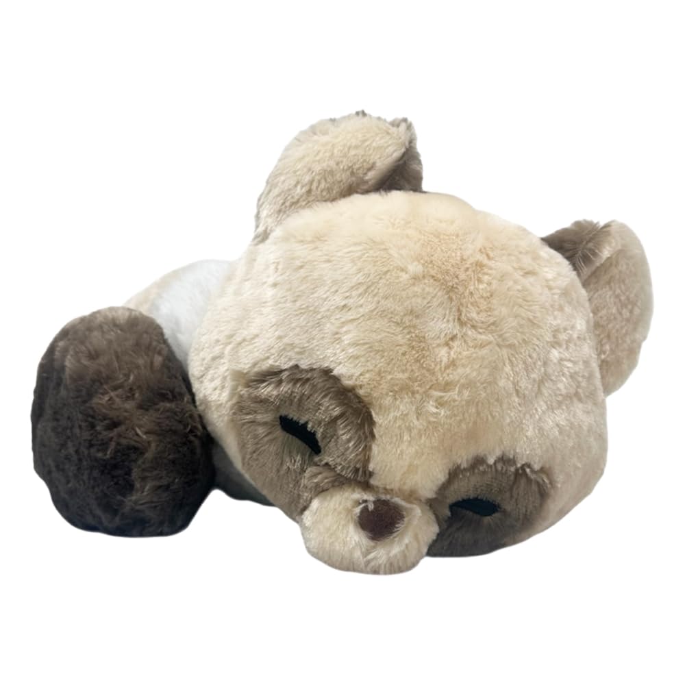 

Popon and the Raccoon, Sleepy and Curled Up, Ultra Big Plush Animal Mascot, Approx. 39.5cm (Tsukune (Beige))
