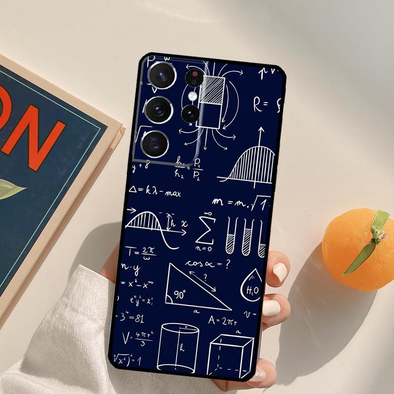 Physics Chemical Mathematics Phone Case For Samsung Galaxy S25 Ultra S24 S20 S21 S22 S23 Plus S9 S10 S24 FE Back Cover