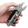 Fold Multi Tools Repair Adjust Screwdriver Wrench Jaw Plier Multipurpose Multifunction Spanner Gear Outdoor Survive Camp