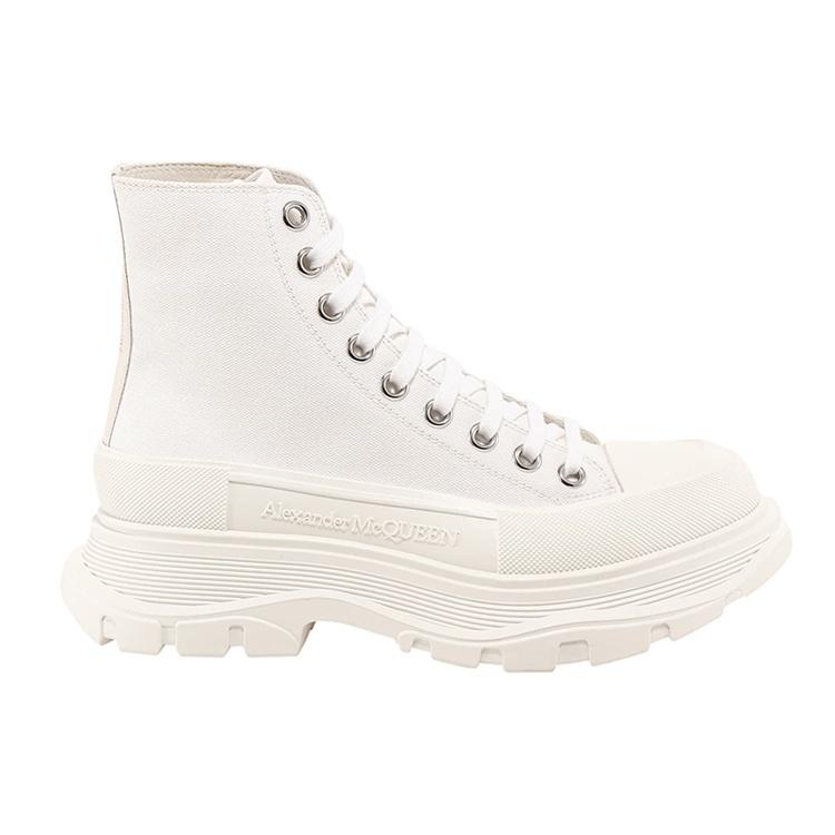(WMNS) Alexander McQueen Tread Slick Boot 'Canvas White' Women's 611706W4MV29000