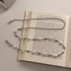 Bohemian Style Butterfly Blue Water Diamond Waist Woven Handmade Wooden Bead Belts Y2K Retro Belt Waist Chain Accessory Skirt