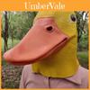 Schattige gele eendenkop en leeuwenmasker latex kostuumaccessoire voor kinderfeestjes en festiviteiten.