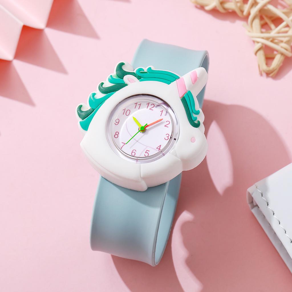 New candy color fashion casual simple round dial pointer silicone strap pop watch for students