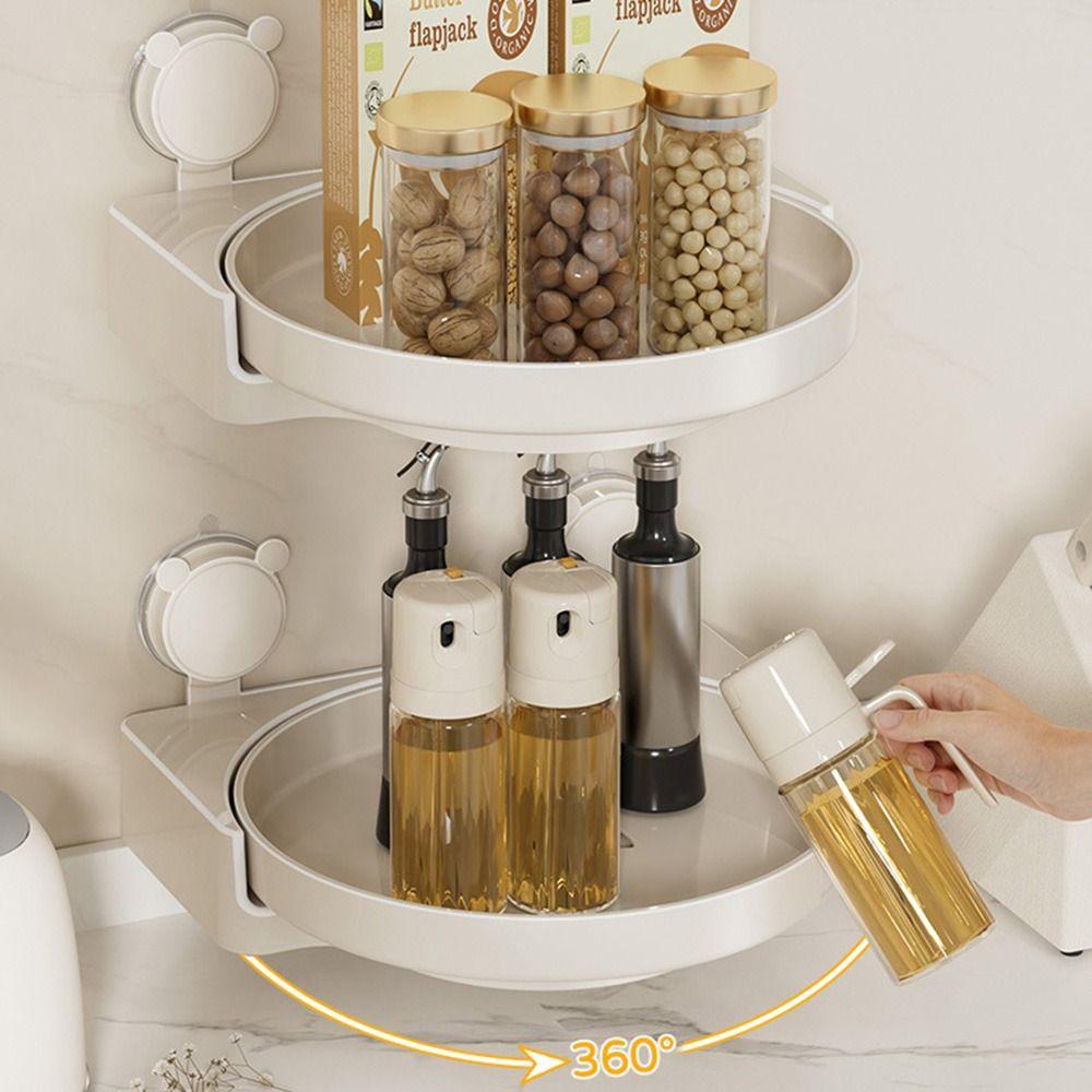 Waterdicht Roterend Rond Kruidenrek Zuignap Keuken Opbergrek Huidverzorging