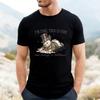 Fun Melting Snowman English Printed Men's T-Shirt Cross-Border Christmas Funny Crew Neck Short Sleeve Comfortable Casual T-Shirt