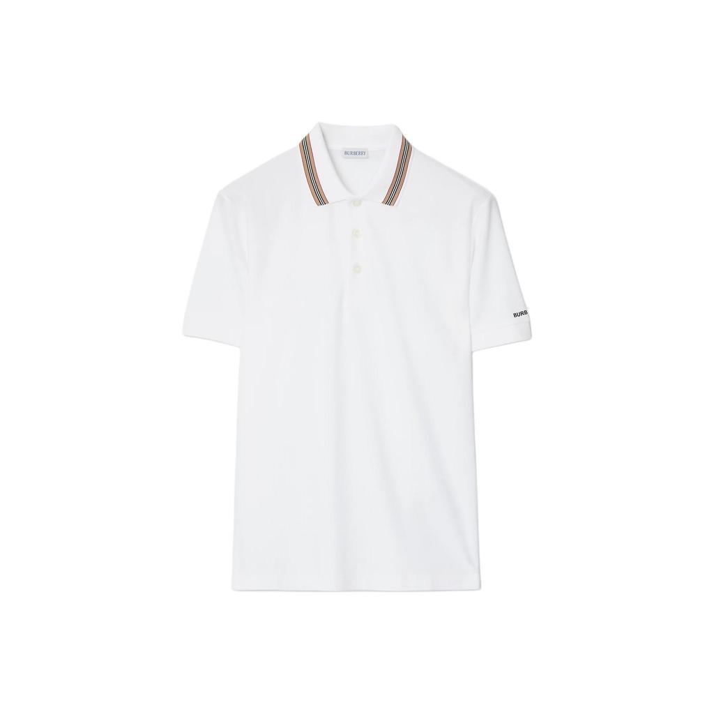 Burberry Polo Shirts Men's White Polo Collar Moderate 81118121