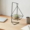 Geometric Air Plant Holder Minimalist Pattern Air Plant Holder Stable Base Geometric Iron Stand Fit Windowsill, Office