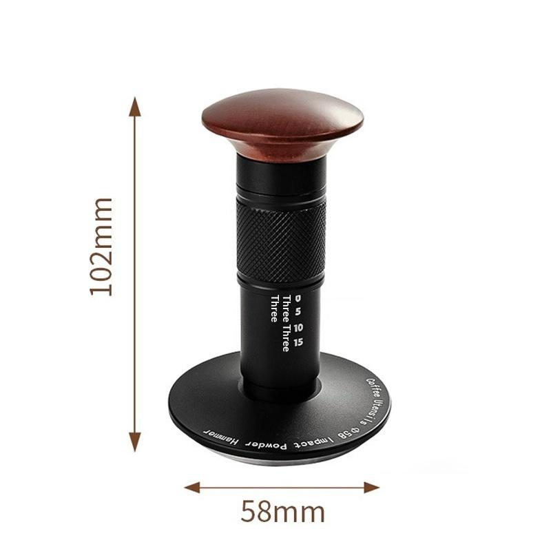 

Coffee Tamper Impact 4 Spring Constant Pressure 30Lb 51Mm 53Mm 58Mm For Breville Espresso Accessory Barista Tool 304 Stainless 58MM