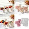 Silicone Candle Making Molds,Bear Epoxy Resin Casting Mold Aromatherapys Candle Soap Making Home Art Crafts Decors