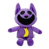 Smiling Citters Horror Smiling Animal Series Plush Toy Pink Pig Standing Purple Cat 30cm 130g