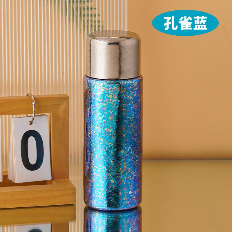 High value light luxury accompanying portable water cup vacuum tea separation thermos cup