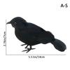 Simulare mică de pasăre falsă realistă Halloween model corb negru ornament ornament de simulare pasăre decor pentru casă animal înfiorător jucărie