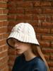 ANOETIC Anc Wool Twisted Bucket Hat_Ivory