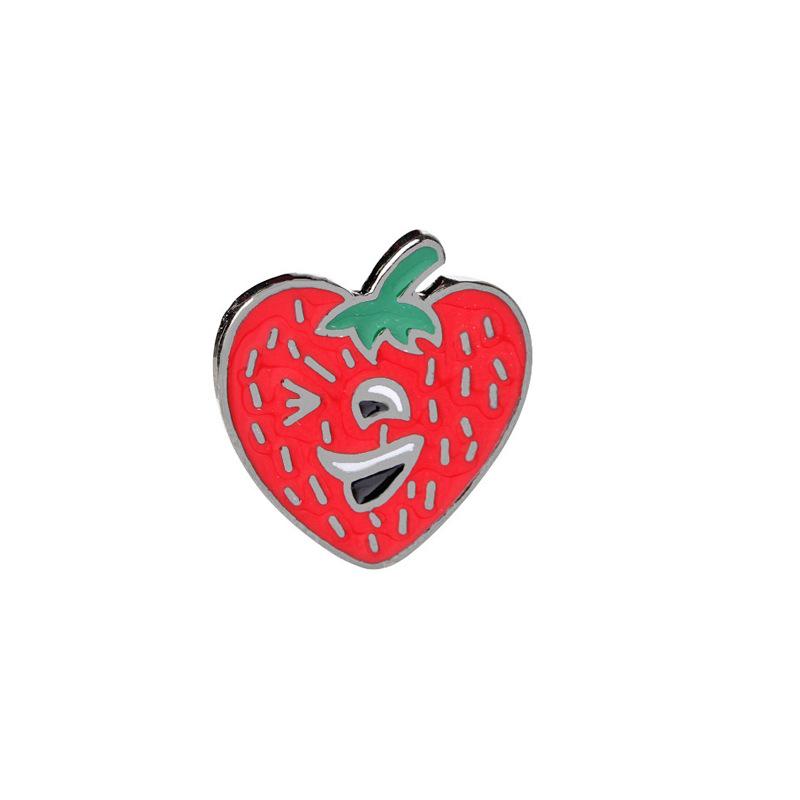 Xiao Zhan Style Pineapple Brooch - Cute Alloy Badge for Women, Trendy Cartoon Pin Accessory