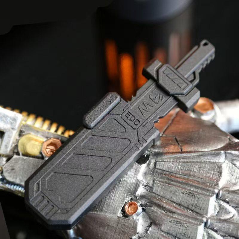 Sword Splitting Edc Fidget Magnetic Push Card Mechanical Slider Pushing Plate Haptic Sensory Toy Metal Relieve Stress Easing Toy
