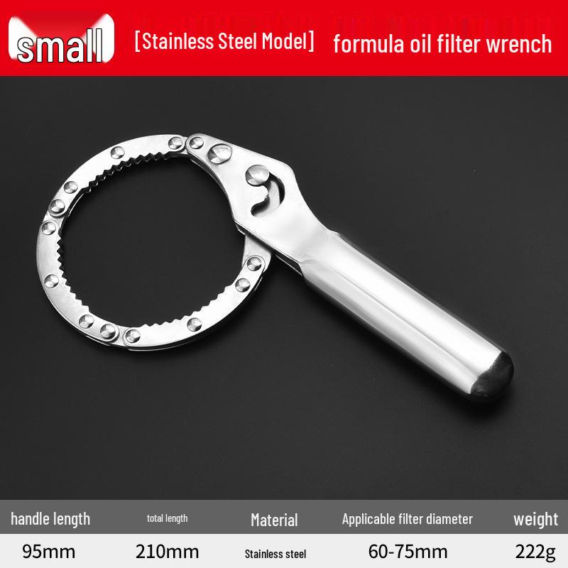 Universal Engine Oil Filter Remover and Installer Tool with Belt Chain