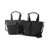 Isaac Drawstring Tote Bag, Combination Color 2-Way Tote, Black (10)