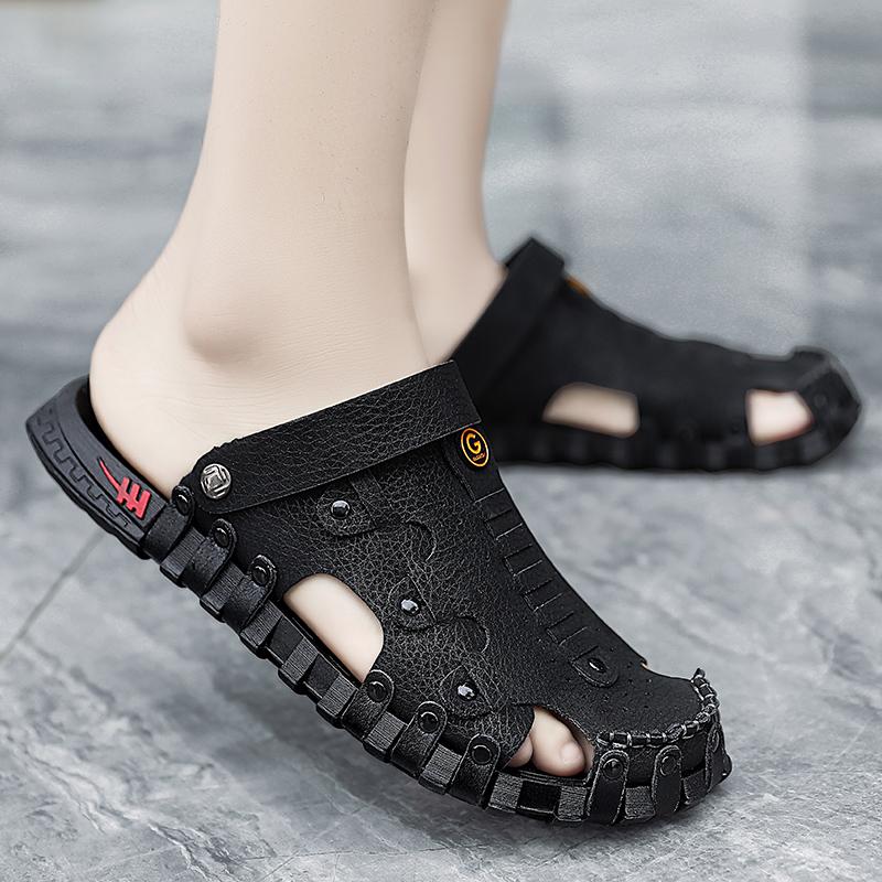 Fashion Men's Summer Sandals Breathable Platform Trendy All-match Casual Outdoor Round Toe Non-slip Water Proof Sandals Summer Main