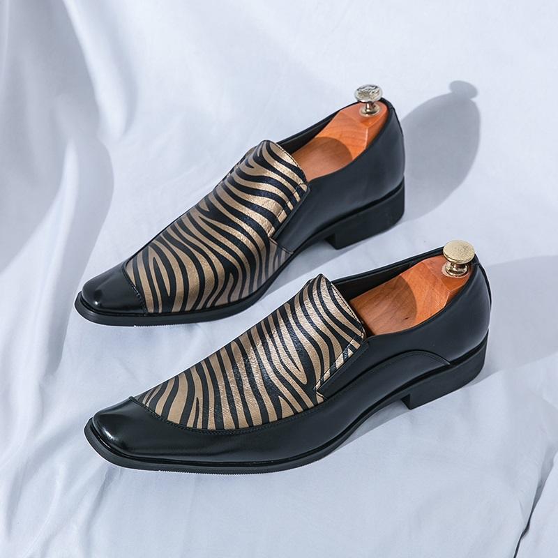 

Роскошная дизайнерская мужская повседневная обувь из лакированной кожи в стиле пэчворк с деловой полоской, мужская формальная обувь для свадьбы, выпускного вечера 38